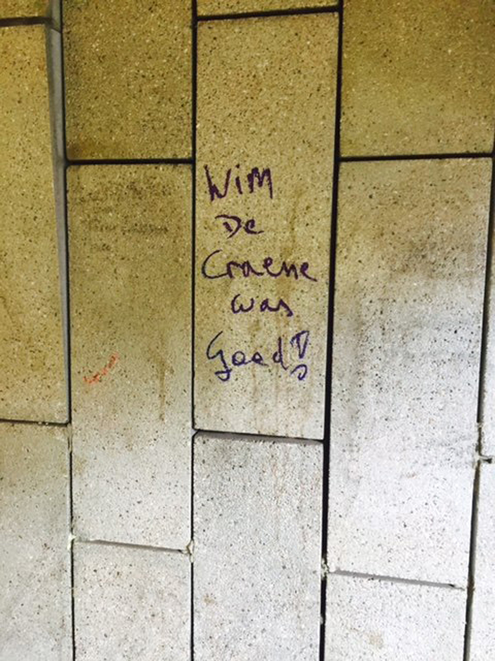 2015 Graffiti in spoorwegtunnel te Wetteren